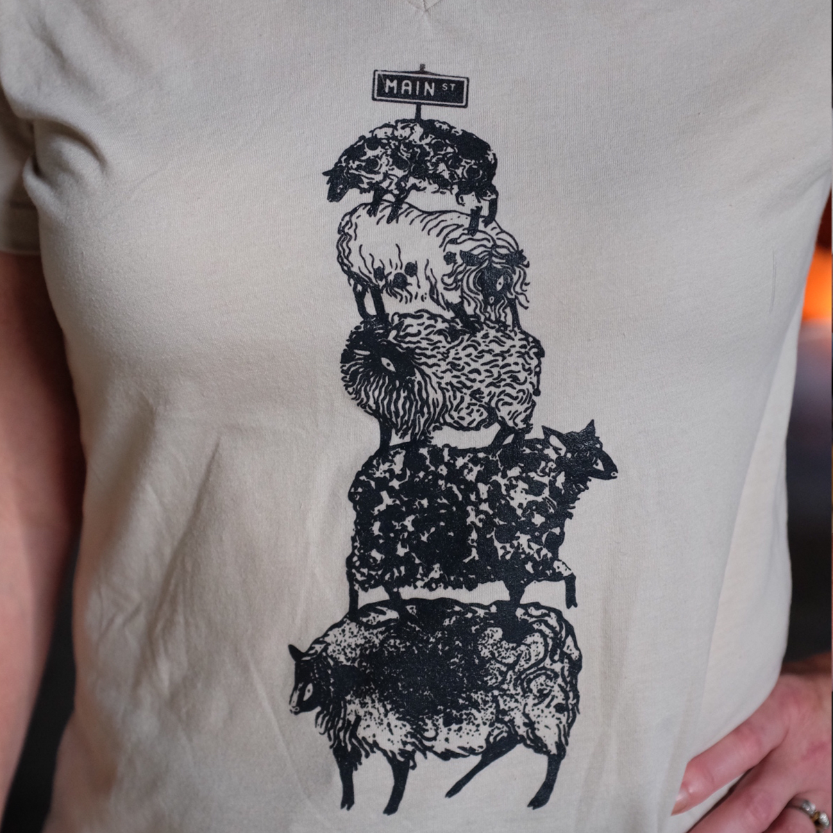 Ladies "Sheep Stack" Tshirt